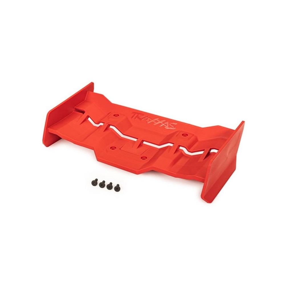 Traxxas red Wing and screws (4) TRX7821R Traxxas red Wing and screws (4) TRX7821R