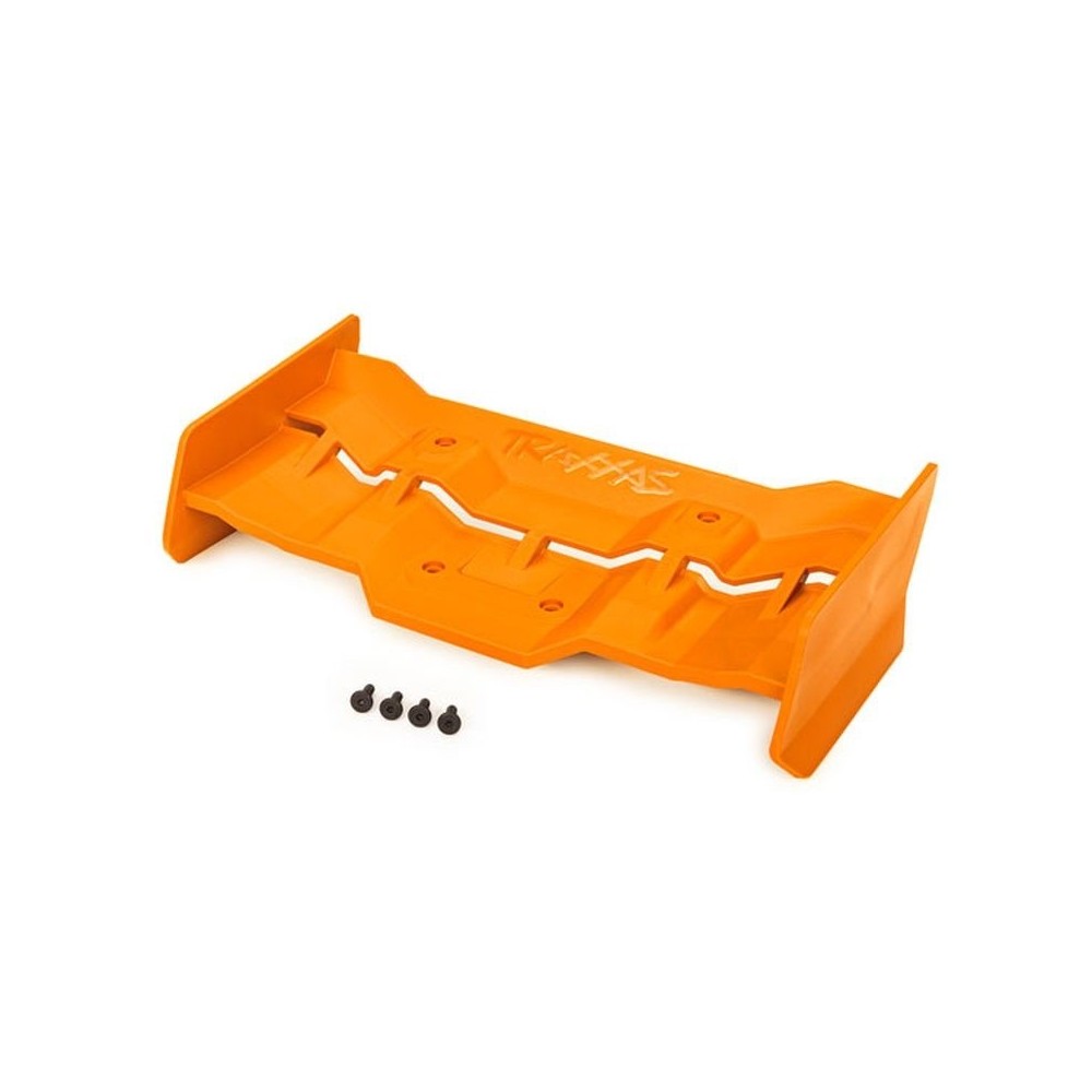 Traxxas orange Wing and screws (4) TRX7821T Traxxas orange Wing and screws (4) TRX7821T