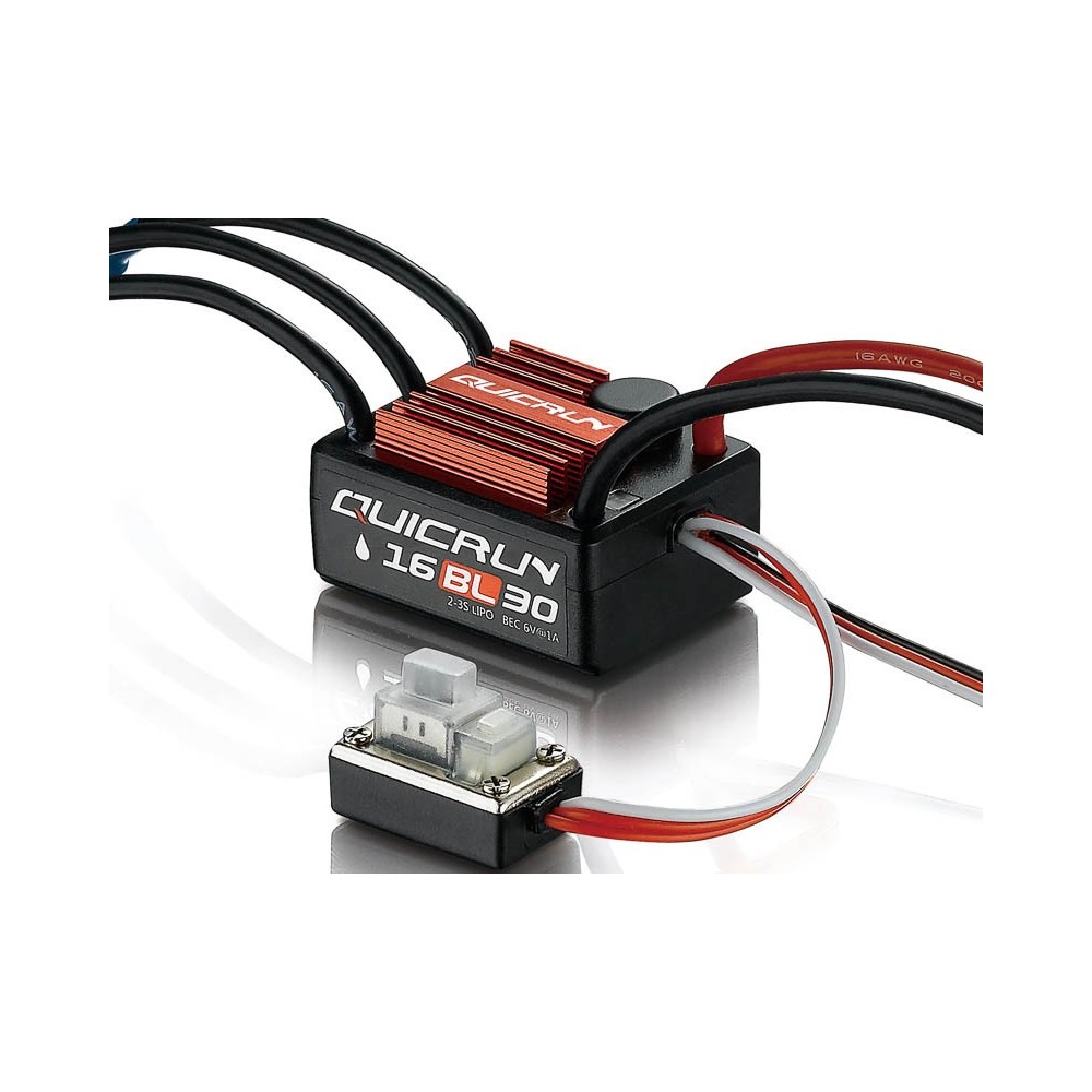 Hobbywing QuicRun WP16BL30 Brushless ESC 30A 2-3s for 1:16 HW30110000 Hobbywing QuicRun WP16BL30 Brushless ESC 30A 2-3s for 1:16 HW30110000