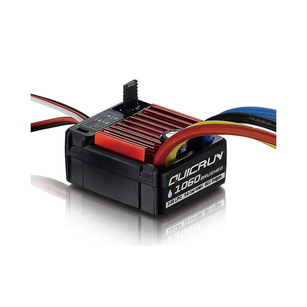 Hobbywing QuicRun 1060 Brushed ESC Tamiya Plug 60A for 1:10 HW30120201 Hobbywing QuicRun 1060 Brushed ESC Tamiya Plug 60A for 1:10 HW30120201