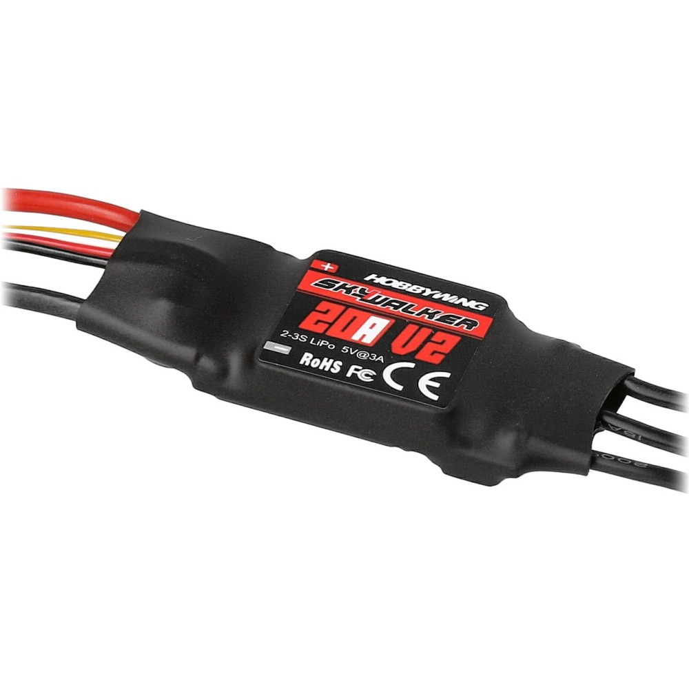 Hobbywing Skywalker V2 20A 1-4s, 2A BEC HW30205200 Hobbywing Skywalker V2 20A 1-4s, 2A BEC HW30205200
