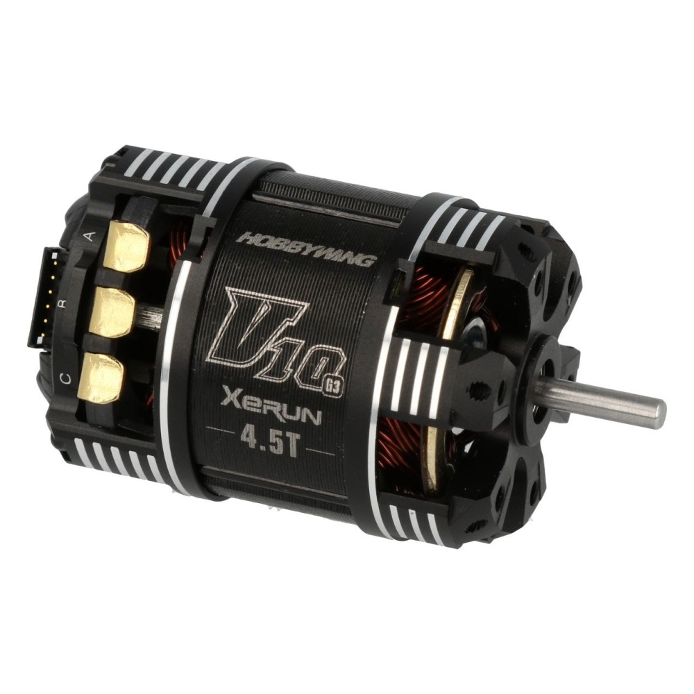 Hobbywing Xerun V10 Brushless Motor G3 7340kV (2s) 4.5T Sensored for 1 HW30401102 Hobbywing Xerun V10 Brushless Motor G3 7340kV (2s) 4.5T Sensored for 1 HW30401102
