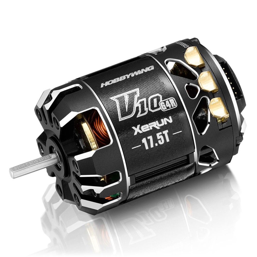 Hobbywing Xerun V10 Brushless Motor G4R (2-3s) 17.5T Sensored for 1:10 HW30401748 Hobbywing Xerun V10 Brushless Motor G4R (2-3s) 17.5T Sensored for 1:10 HW30401748