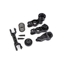 Sistema dirección Traxxas TRX7843. Bellcrank y servo saver.