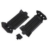 Placas protectoras frontal y trasera con amortiguador goma Traxxas TRX7844