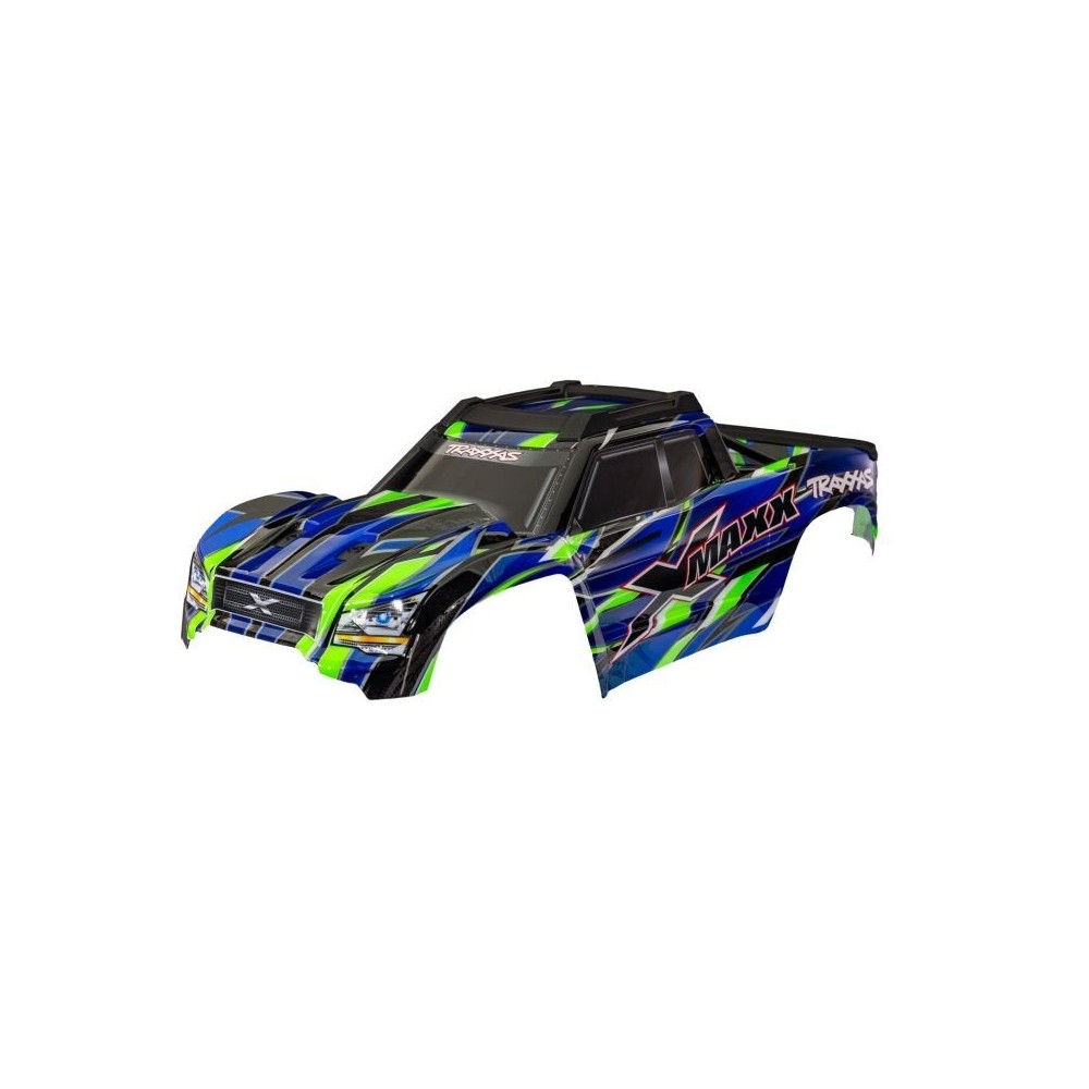 Carrocería X-Maxx verde Traxxas ensamblada TRX7867-GRN Carrocería X-Maxx verde Traxxas ensamblada TRX7867-GRN