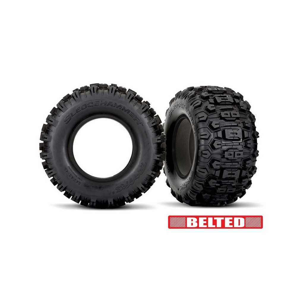 Traxxas Tires sledgehammer (belted dual profile (4.3 outer 5.7 inner)) (left) TRX7870 Traxxas Tires sledgehammer (belted dual profile (4.3 outer 5.7 inner)) (left) TRX7870