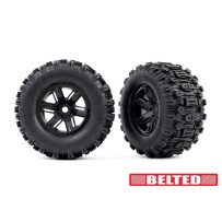 Ruedas X-Maxx negras Sledgehammer Traxxas TRX7871