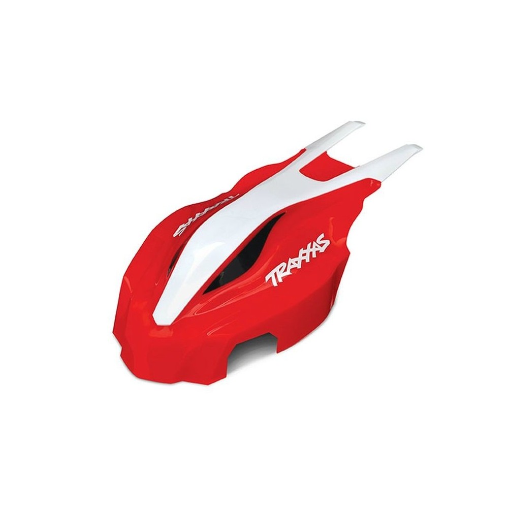Capota delantera roja blanca Aton Traxxas TRX7911 Capota delantera roja blanca Aton Traxxas TRX7911