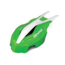 Capota delantera verde blanca Aton Traxxas TRX7914