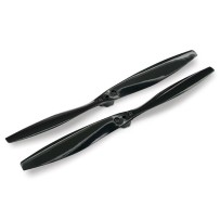 Traxxas Rotor blade set black (2) (with screws) TRX7926