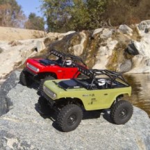Axial 1-24 SCX24 Deadbolt 4X4 RTR Brushed Rock Crawler Red AXI90081T1