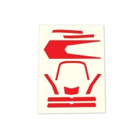 Traxxas Decals high visibility red TRX7980