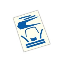Traxxas Decals high visibility blue TRX7981