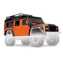 Traxxas Body Land Rover Defender adventure orange (complete with exocage) TRX8011A