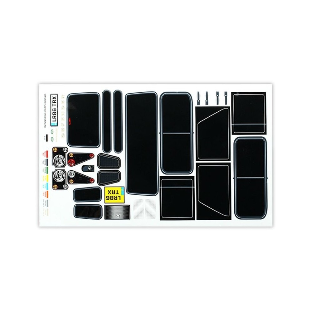 Set de adhesivos Land Rover Defender Traxxas TRX8012 Set de adhesivos Land Rover Defender Traxxas TRX8012