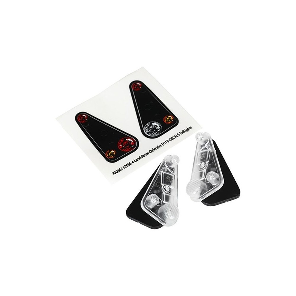 Carcasas de luces traseras con lentes Defender Traxxas TRX8014 Carcasas de luces traseras con lentes Defender Traxxas TRX8014