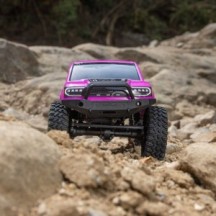 Axial 1/24 SCX24 Base Camp 4WD Rock Crawler Brushed RTR with Battery & Charger Pink AXI-1219T3