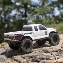 Axial 1/24 SCX24 Base Camp 4WD Rock Crawler Brushed RTR with Battery & Charger White AXI-1219T1