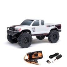 Axial 1/24 SCX24 Base Camp 4WD Rock Crawler Brushed RTR with Battery & Charger White AXI-1219T1