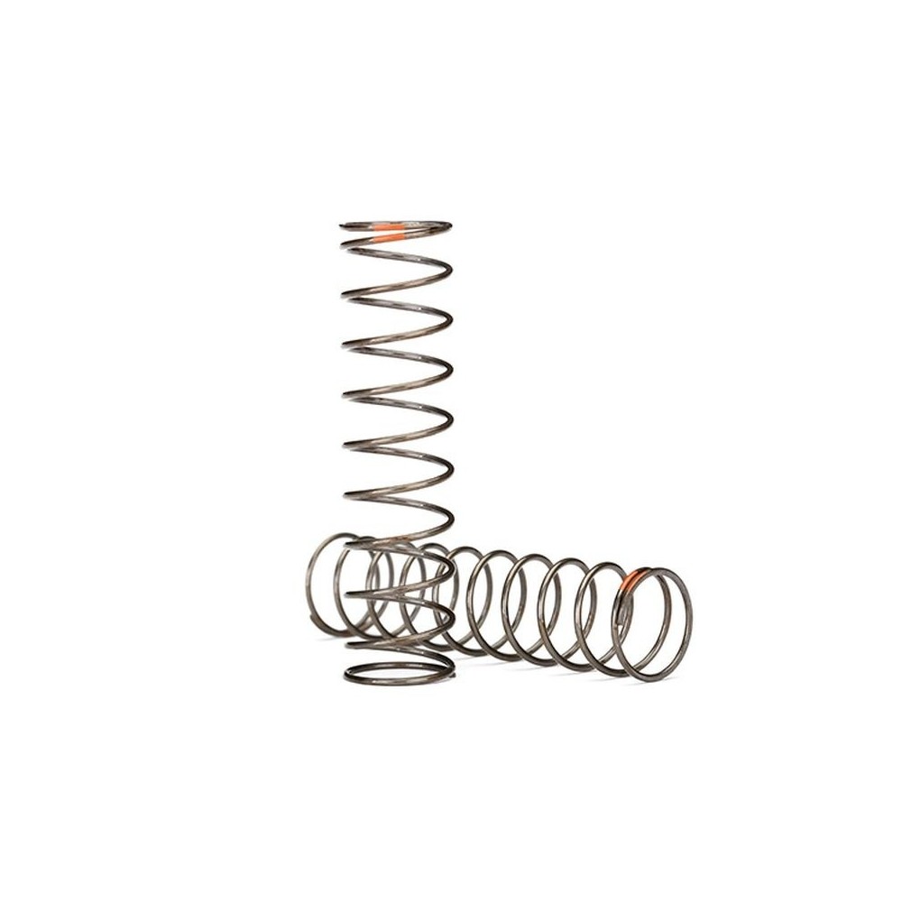 Muelles de amortiguador GTS acabado natural tasa 0.39 banda naranja Traxxas TRX8044