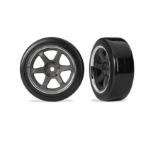 Ruedas montadas 1.9 delanteras gris grafito Traxxas TRX10574