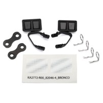 Traxxas Mirrors side black (left-right) and retainers (2) TRX8073