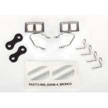 Espejos laterales cromados izquierdo derecho Traxxas TRX8073X