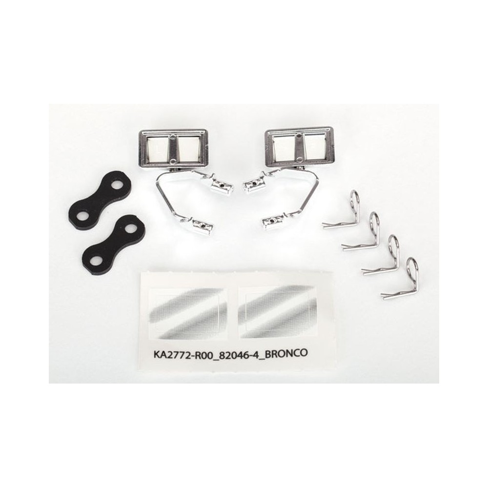 Espejos laterales cromados izquierdo derecho Traxxas TRX8073X
