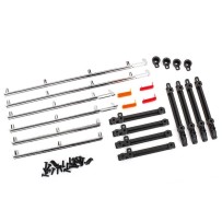Traxxas Side trim left right (chrome) retainers led lens 2.6x8 bcs (24) TRX8076