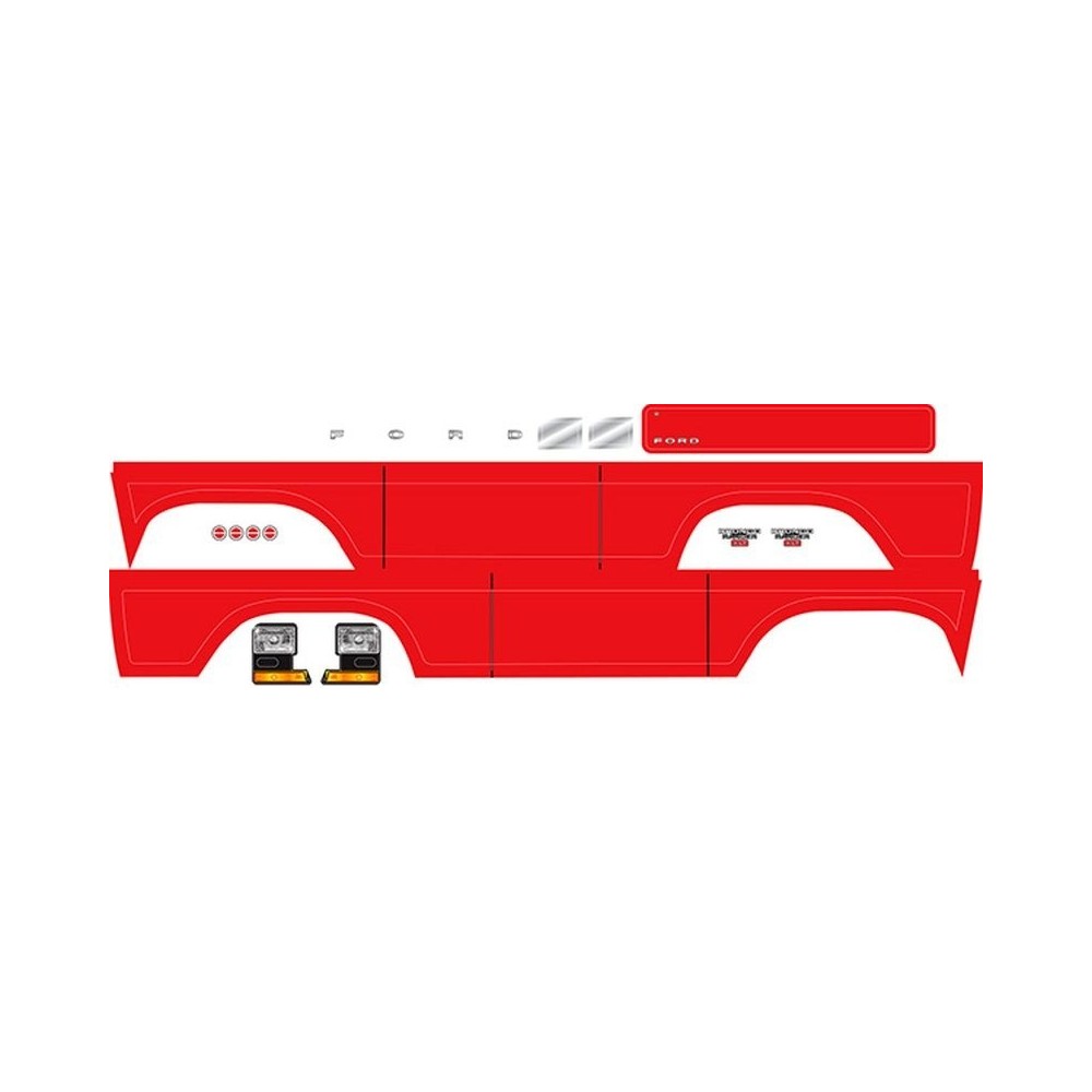 Traxxas Decal sheet Bronco red TRX8078R Traxxas Decal sheet Bronco red TRX8078R