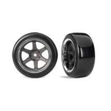Ruedas montadas 1.9 traseras ancho gris grafito Traxxas TRX10576