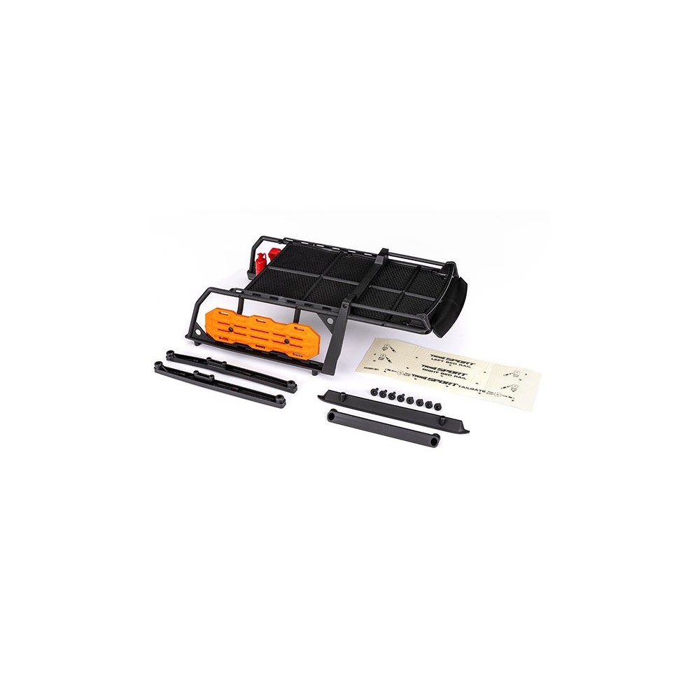 Traxxas Expedition rack complete (includes traction boards shovel and axe jack) TRX8120R Traxxas Expedition rack complete (includes traction boards shovel and axe jack) TRX8120R