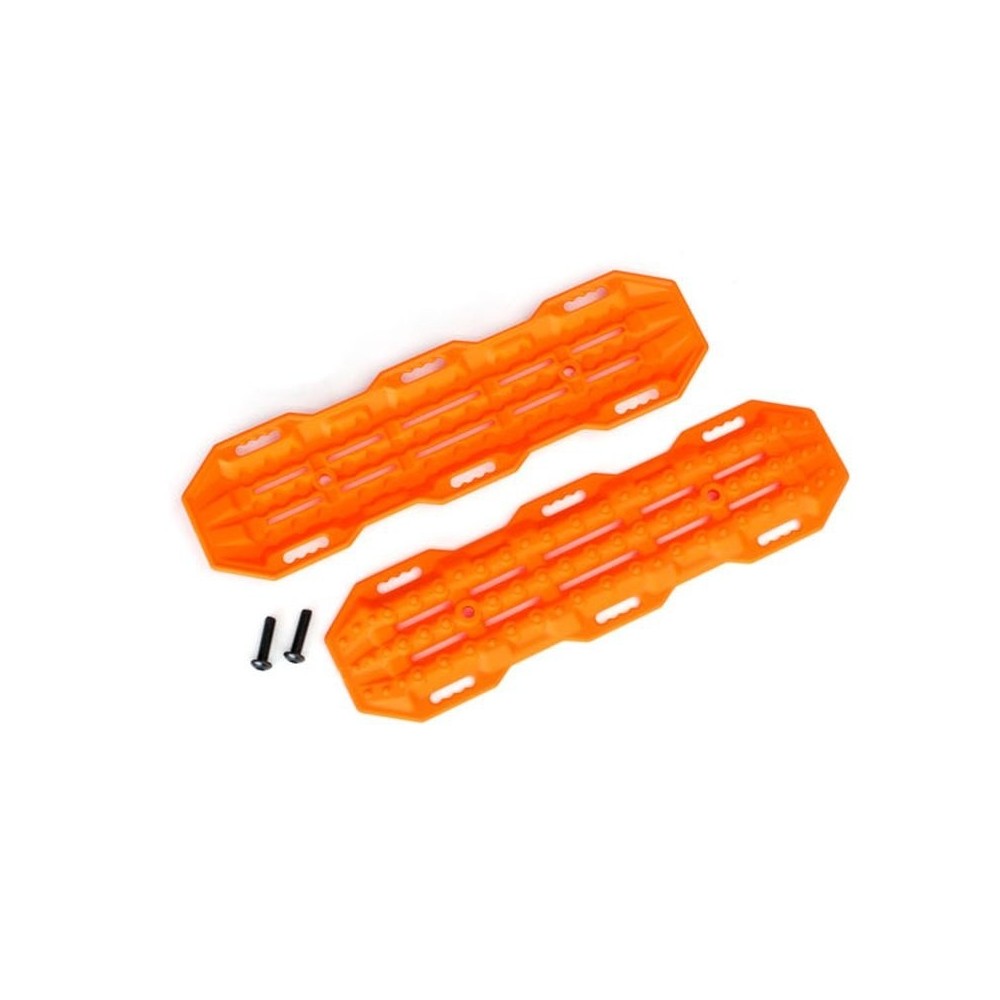 Planchas de tracción naranjas con tornillería Traxxas TRX8121 Planchas de tracción naranjas con tornillería Traxxas TRX8121