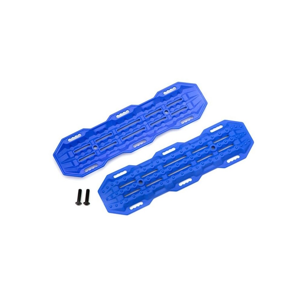 Planchas de tracción azules con tornillería Traxxas TRX8121X Planchas de tracción azules con tornillería Traxxas TRX8121X