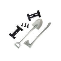 Soporte accesorio pala hacha tornillería Traxxas TRX8122