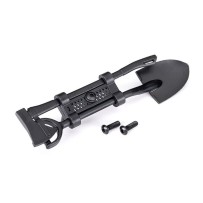 Pala-hacha negra con soporte de montaje accesorios Traxxas TRX8122-BLK