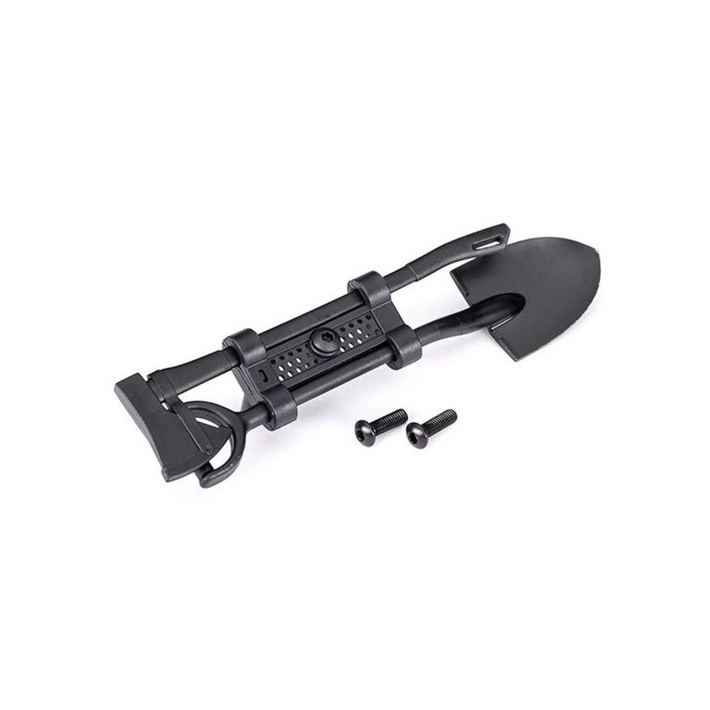 Traxxas Shovel axe (black) accessory mount mounting hardware TRX8122-BLK Traxxas Shovel axe (black) accessory mount mounting hardware TRX8122-BLK