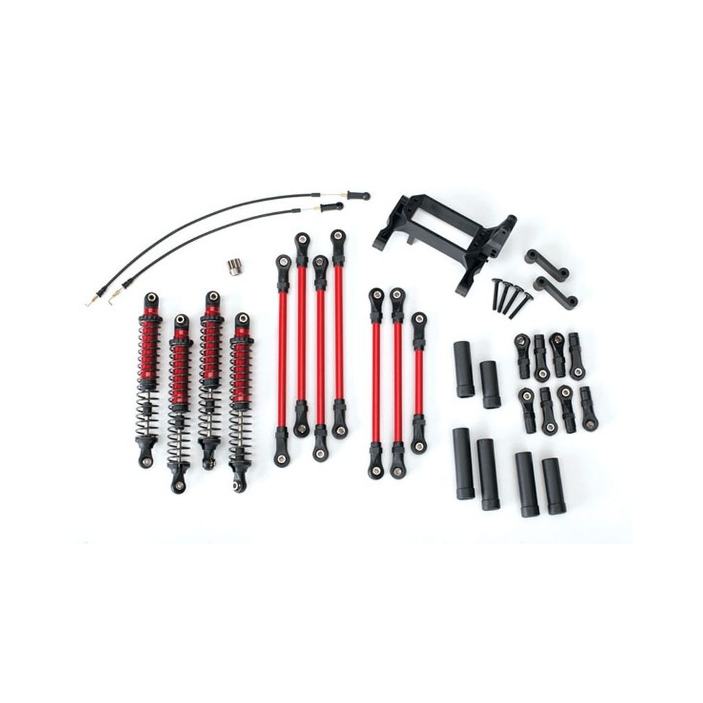 Kit elevación brazos largos TRX-4 rojo Traxxas TRX8140R Kit elevación brazos largos TRX-4 rojo Traxxas TRX8140R