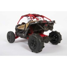 Axial ST28 Front Razor Rear Paddle Tire and Wheel Set: Yeti Jr AXI41000
