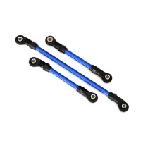 Varilla de dirección, varillaje de dirección y barra Panhard con pintura en polvo azul Traxxas TRX8146X