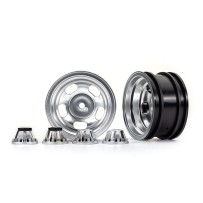 Ruedas 2.2 cromadas satinadas con tapacubos TRX8158
