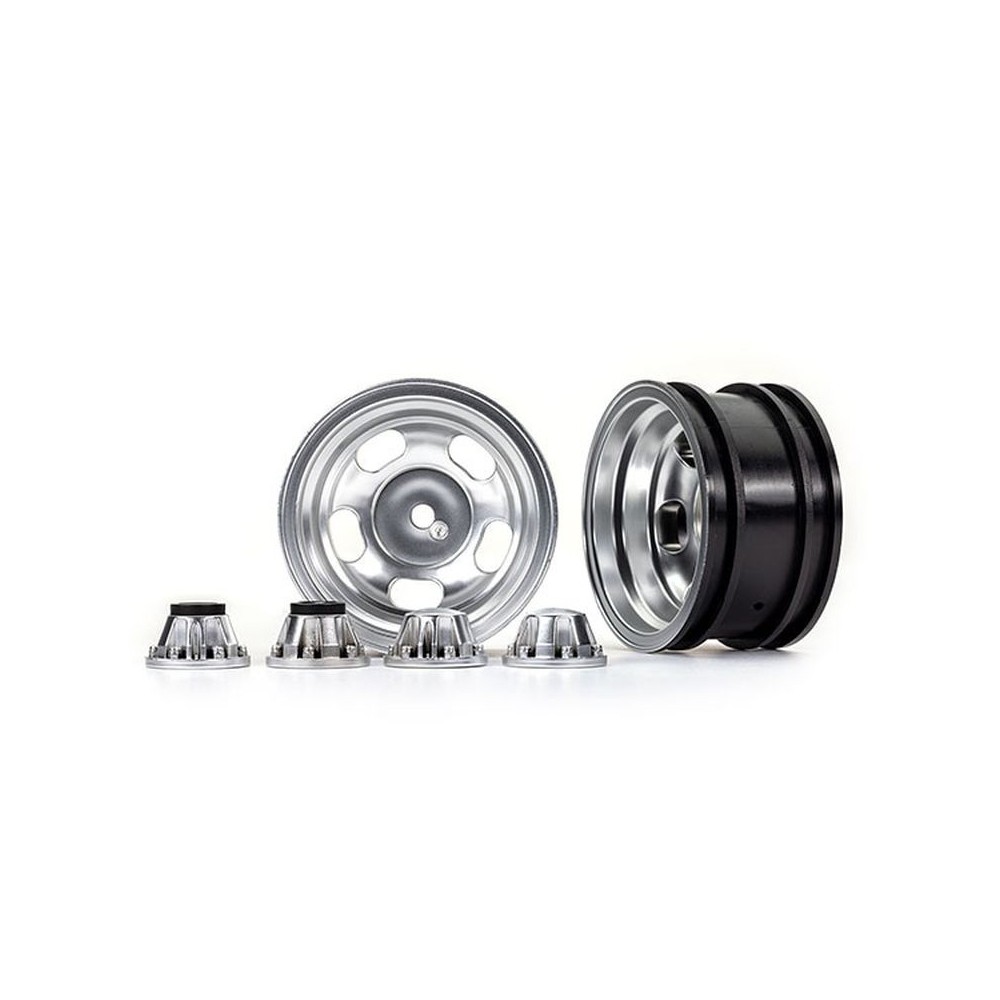 Ruedas 2.2 cromadas satinadas con tapacubos TRX8158 Ruedas 2.2 cromadas satinadas con tapacubos TRX8158