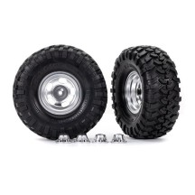 Ruedas neumáticos 2.2 cromadas Canyon Trail TRX8159