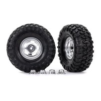 Ruedas neumáticos 2.2 cromadas Canyon Trail TRX8159