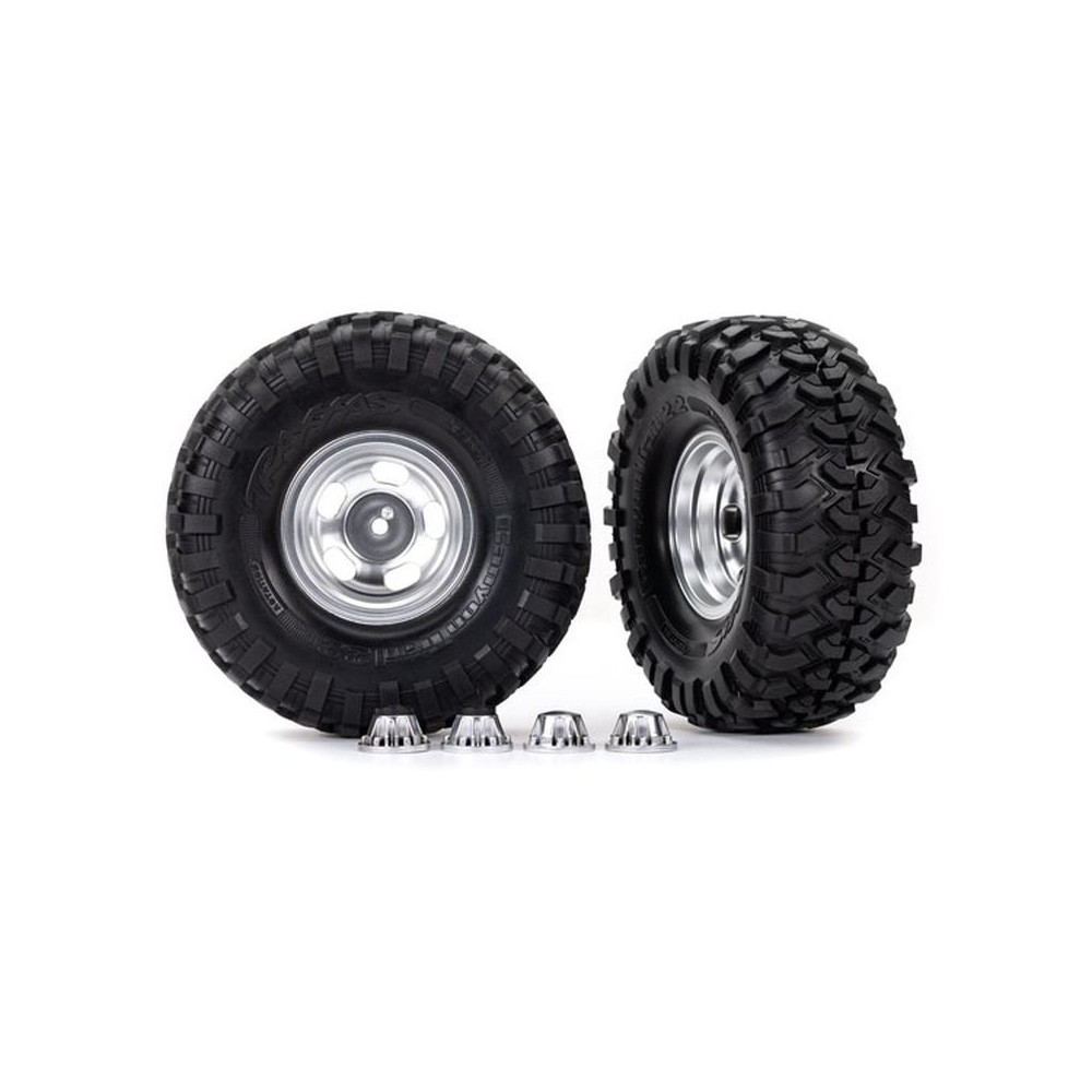 Ruedas neumáticos 2.2 cromadas Canyon Trail TRX8159 Ruedas neumáticos 2.2 cromadas Canyon Trail TRX8159