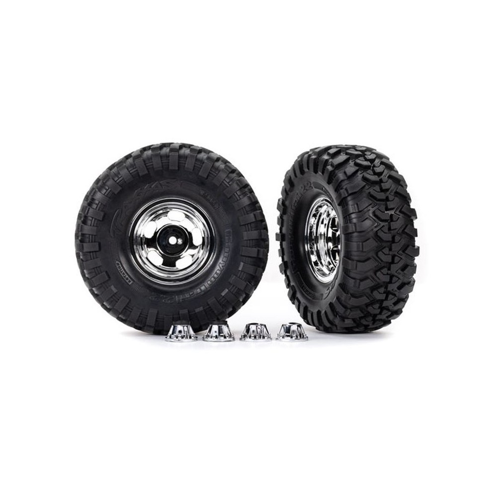 Ruedas neumáticos 2.2 cromadas Canyon Trail 5.3x TRX8159X
