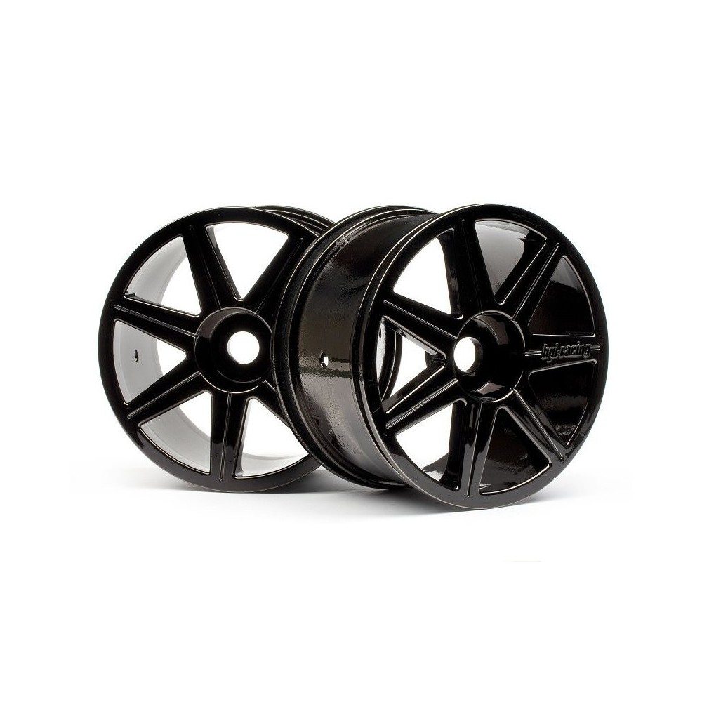 HPI 7 Spoke Black Chrome Trophy Truggy Wheel HPI-101156 HPI 7 Spoke Black Chrome Trophy Truggy Wheel HPI-101156