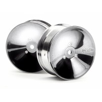 HPI Aero-Dish Wheel 24mm Chrome 4 pcs HPI-34101