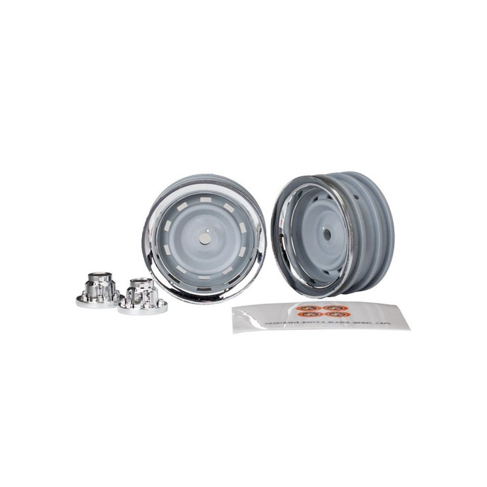 Traxxas Wheels 1.9 chrome (2) center caps (2) center caps (2) decal sheet TRX8165 Traxxas Wheels 1.9 chrome (2) center caps (2) center caps (2) decal sheet TRX8165